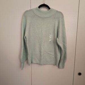 NWT Gap Mock-neck Mint Sweater Sz M